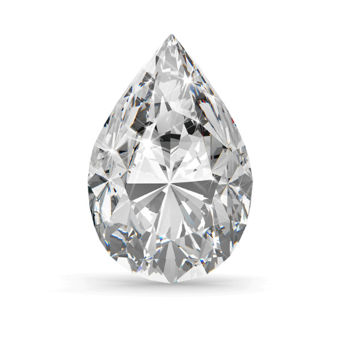 Pear cut diamond